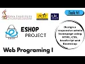 Design a Responsive Admin Homepage Task 41 Eshop Web Application Project JIAT