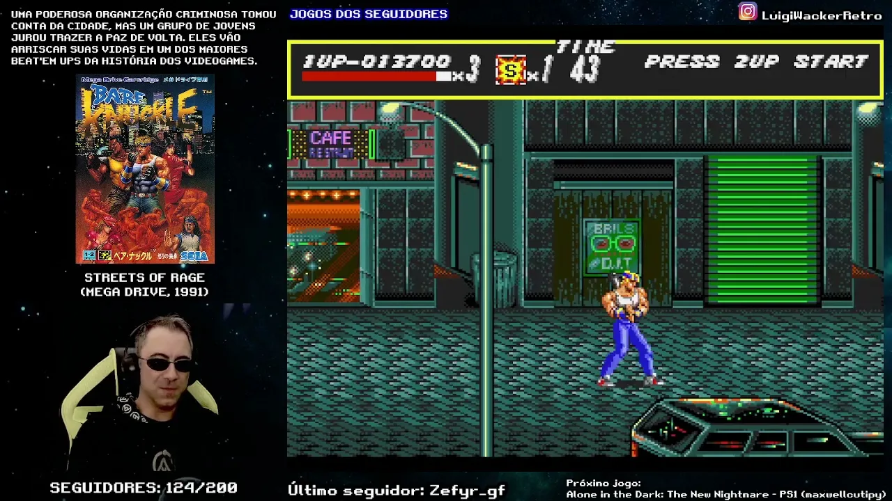 Streets of Rage (Mega Drive) - 2° Dia (Jogos dos Seguidores)