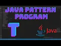 T print in star pattern Star Pattern program Java Alphabet Print java pattern programs T