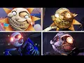 FNAF: Security Breach Vs Ruin DLC - All Sun \u0026 Moon Boss Fight Comparison