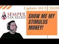 Stimulus payments update for 2020 The IRS issued the first round of payments on Sat