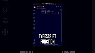 TypeScript Function with Typed Parameters Return Type