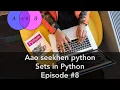 Python For All Tutorial Python Sets Some functions Union Intersection Hindi