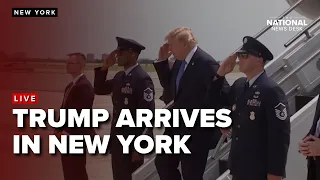 Trump visits New York with message on fighting crime