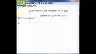 Java Tutorial - HelloWorld Program using notepad