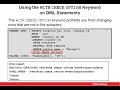 Oracle Database 12c SQL Workshop - Using the WITH CHECK OPTION keyword on DML statement