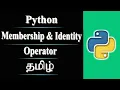 Membership and Identity Operators in Python