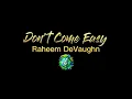 🎶 Raheem DeVaughn - Dont Come Easy [Lyrics/Tradução]
