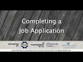 Completing a Job Application
