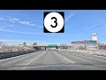 Driving New Jersey Route 3 from Secaucus NJ to Clifton NJ