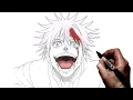 How To Draw Gojo Laugh Step By Step Jujutsu Kaisen