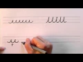 How To Write in Cursive Lesson 1 A complete Course FREE Worksheets