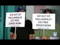 Demonstration held in Broward County over of ICE agents pinning man with vehicle