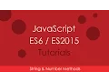 JavaScript ES6 ES2015 - 06 New String Number Methods