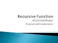 71 - Recursive Function to Calculate Power in C Programming