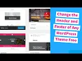 Custom Header and Footer Change Any Themes Default Header Footer