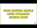 Code Review Simple Open Dynamics Engine ODE
