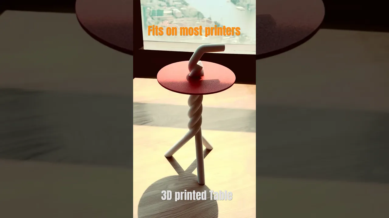 Twisted Sipek Table 3D Printed Side Table video thumbnail