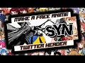 FREE ANIME TWITTER HEADER SPEEDART FREE PROJECT FILE