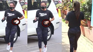 h0tt e malaika arora back 2 back uncomfortable moments in yoga outfit as she got snapped by media