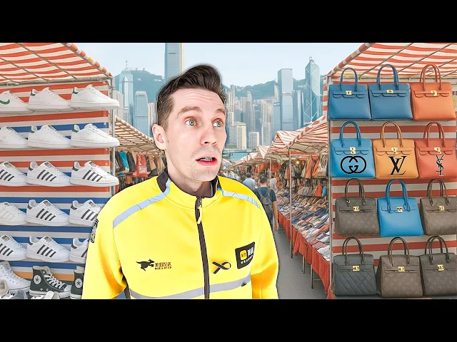 Hong Kong’s Largest Fake Market Tour in Mong Kok | Designer, Inside Hong Kong’s LARGEST FAKE MARKET 🇭🇰 | Designer Goods