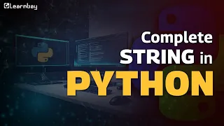 String in Python Python Tutorial for Beginners Python Full Course Learnbay