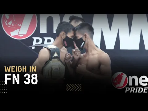 Senggol Tipis! ? Ade Permana vs Lipin Sitorus || Weigh In One Pride MMA FN #38