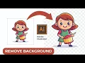 Remove White Background in Adobe Illustrator tutorial - How To do as beginners
