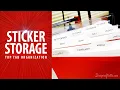 The Process of Sticker Storage Organization TAB DIVIDERS
