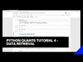 Python Quants Tutorial 4 - Data Retrieval Refinitiv Developers