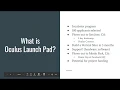 Oculus Launch Pad 2019 Post-Mortem