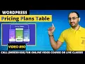 How To Create Pricing Tables in Wordpress FREE through 3 Plugins