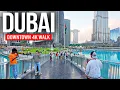 DUBAI, UAE 🇦🇪 Pure Luxury - Burj Khalifa \u0026 Dubai Marina | 4K Evening Walking Tour