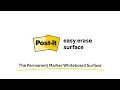 Transform your space with Post-it Easy Erase Surface