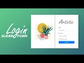 How to Create a Slider Login Form in HTML CSS Bootstrap Responsive Login Form Design
