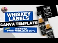 Create the EASIEST Whiskey Label EVER with This Canva Template