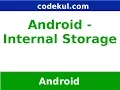 Android Tutorial 2019 - Internal Storage in Android