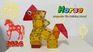 1000 Ways to Play with Magnetic Tiles Horse