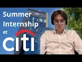My Experience at CITI Bank as a Summer Intern