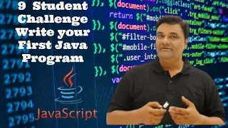 9 Student Challenge Write your First Java Program JavaScript Full Course 2023 - Beginner to Pro