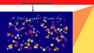 Make your own starry night using python
