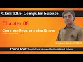 ICS Part-2 Chapter 8 Topic Common Programming Errors