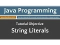 Learn Java Programming - String Literals