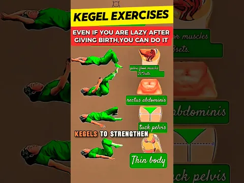 🔥 How to Strengthen Your Pelvic Floor After Pregnancy | 4 Easy Kegel Exercises at Home #Shorts