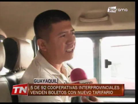 5 de 92 cooperativas interprovinciales venden boletos con nuevo tarifario
