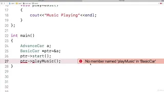 167 Demo Base Class Pointer Derived Class Object