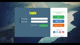 Login System in Python GUI Tkinter