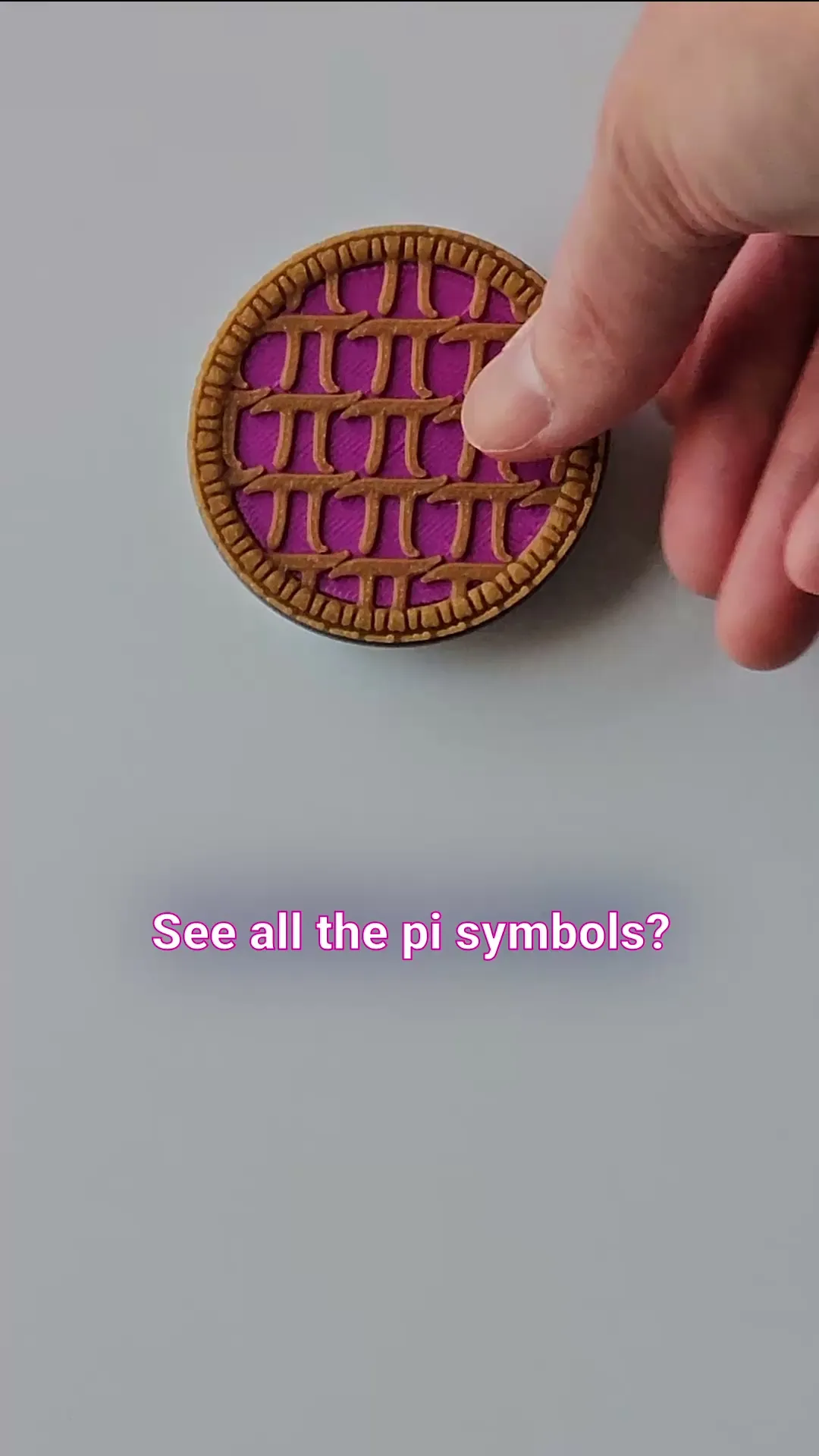 March Magnets - Day 6 #marchmagnets | Lattice pie with pi symbols