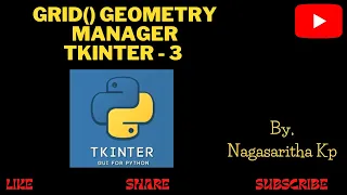 T - 7 grid ipadx ipady sticky parameters in Geometry Manager in Tkinter