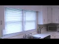 Hanging Project Source Room Darkening Blinds from Lowes - in a Tricky Spot